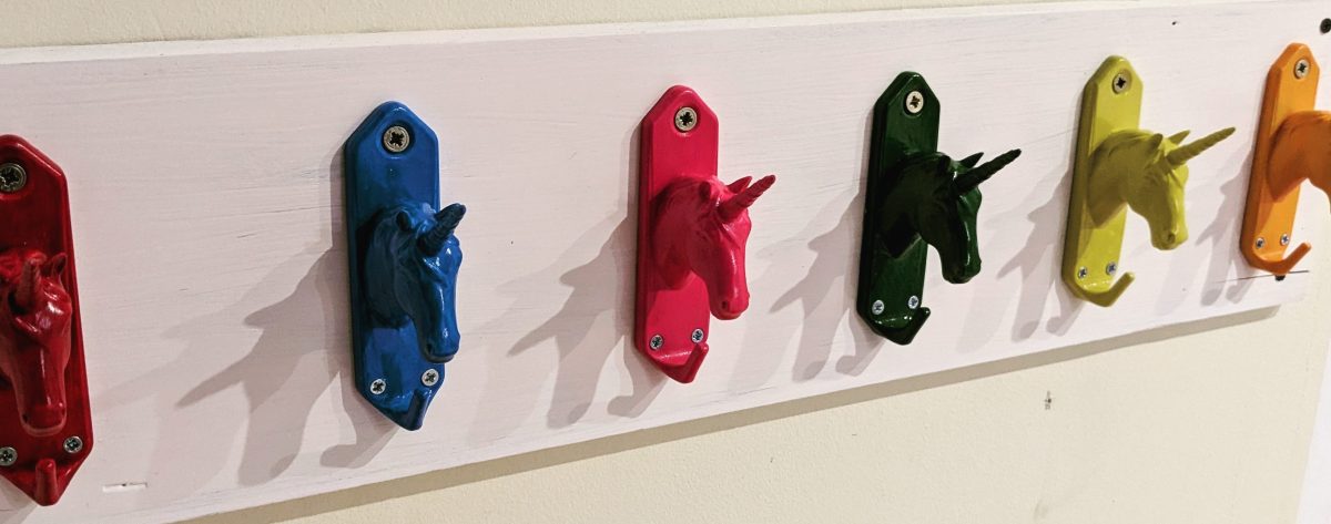 Einhorn-Regenbogen-Garderobe